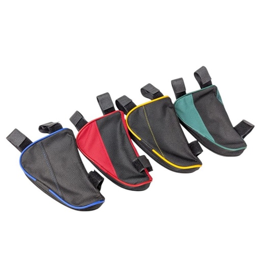 [130-10] Сумка на раму трикутна (11-16см) вертикальна color mix ХS