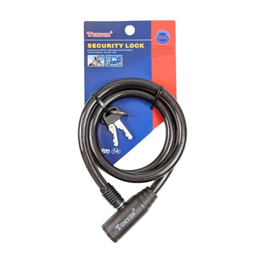 [044-721] Велозамок на ключ 414 Ø10-900mm TONYON