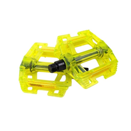 [026-85] Педалі Hengchi FPD-287 , полікарбонат прозорий, салатові 