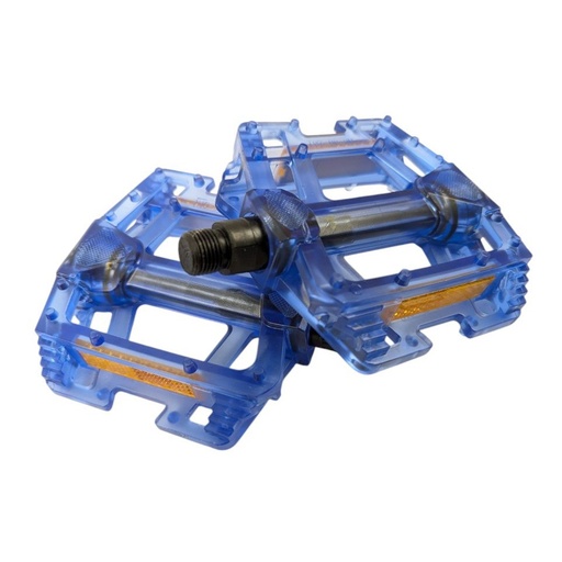 [026-87] Педалі Hengchi FPD-287 , полікарбонат прозорий, сині