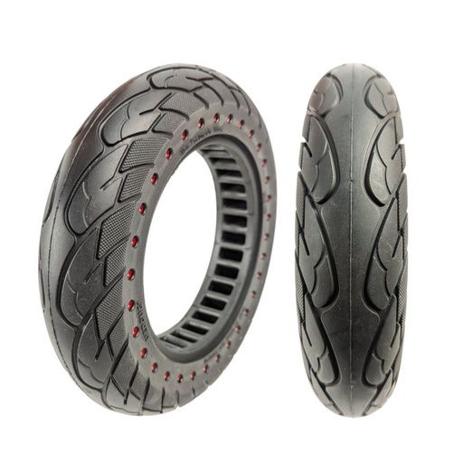 [163-69] Покришка 10-2.125 (внутрішні соти) безкамерна, для електросамоката, червоні крапки