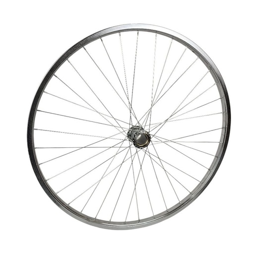 [015-21] Колесо 28  заднє, обід  НІКЕЛЬ, спиця 2мм, стакан