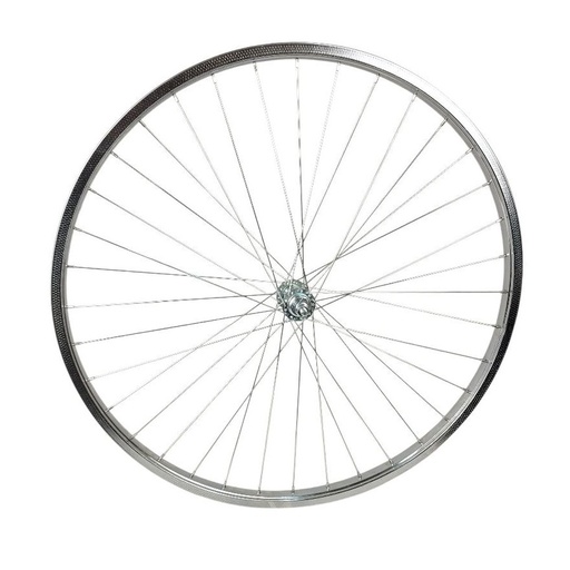 [015-27] Колесо 28 перед, обід НІКЕЛЬ, спиця 2мм, втулка М на віночках 