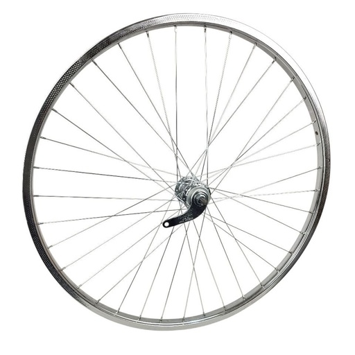 [015-23] Колесо 28 зад, обід НІКЕЛЬ, спиця 2мм, втулка Чехія+к-т