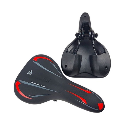 [058-65] Сідло мтв №8099 чорно-червоне