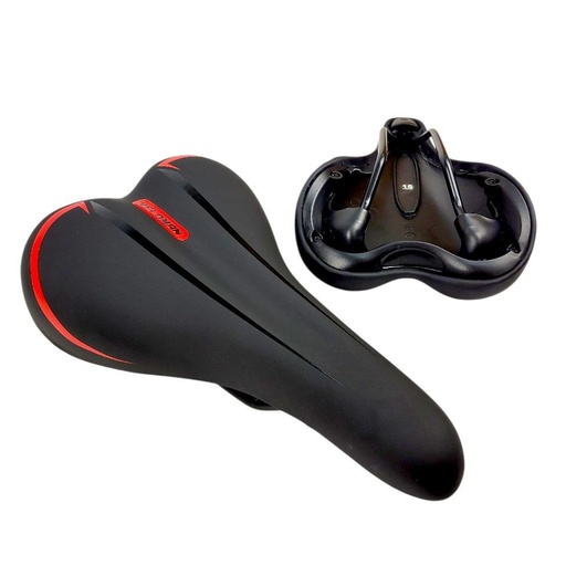 [060-08] Сідло мтв на глагол VELOMAN, чорно-червоне