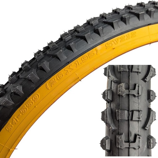 [154-33] Покришка 26-1.95 SRC В'єтнам (212) шипована, оранжевий бік