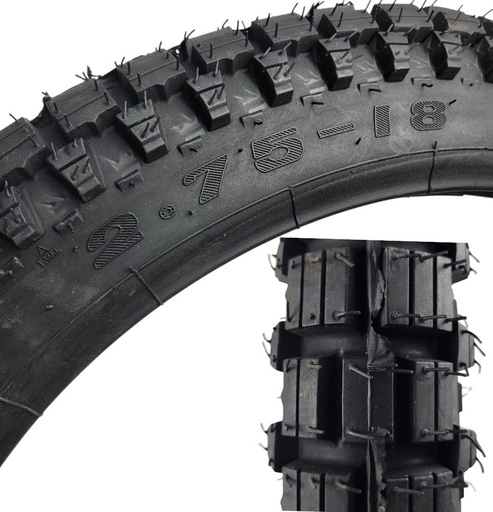 [185-278] Мотошина  "18"  2.75-18  XM-041/ХМ-034 шипована , камерна TT