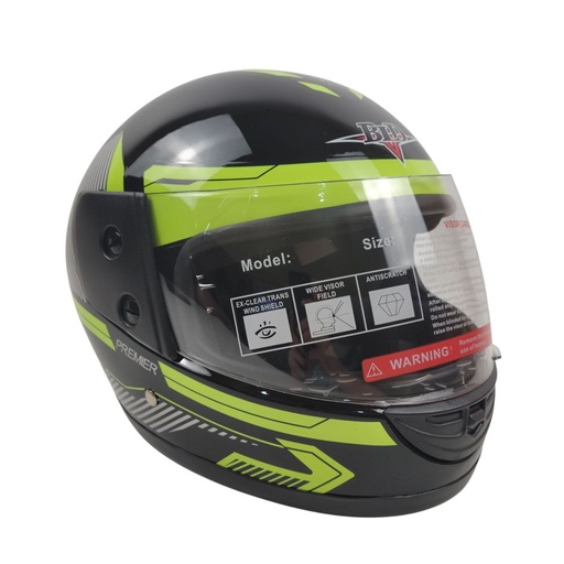 [137-009] Мотошолом BLD-825, ХS(53-54), чорно-салатовий, глянцевий