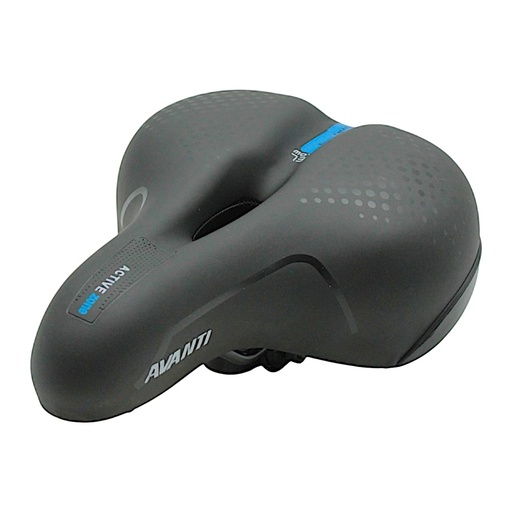 [056-12] Сідло на демферах AVANTI №91 GEL FLOW, з диркою та катафотом, синє