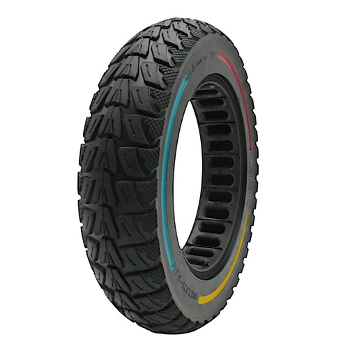 [163-70] Покришка 10-2.125-6.1 CITYNEYE (внутрішні соти) для ел.самоката, безкамерна (Ø155 - 37мм), лита (190), з кольоровими полосами