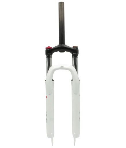 [067-59] Вилка 26 аморт. безрізьб. AVANTI Ø28.6mm, локаут, disk. шток L-200mm. біла
