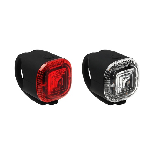 [048-181] Мигалка силікон JY-3151 LED (зад+перед) на батарейці (CR2032)