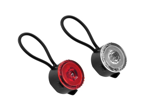 [048-182] Мигалка силікон JY-3055D LED (зад+перед) на батарейці (CR2032) 