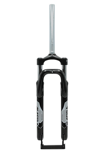 Вилка 29 аморт. безрізьб. ZOOM MASERA CH-386А , AL-ST. Ø28.6mm (1-1/8) під disk, шток L-215mm, чорна глянцева 