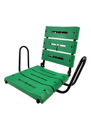 Крісло дитяче на багажник "Лавочка" на металі посилене, (ВІДКИДНЕ) зелене