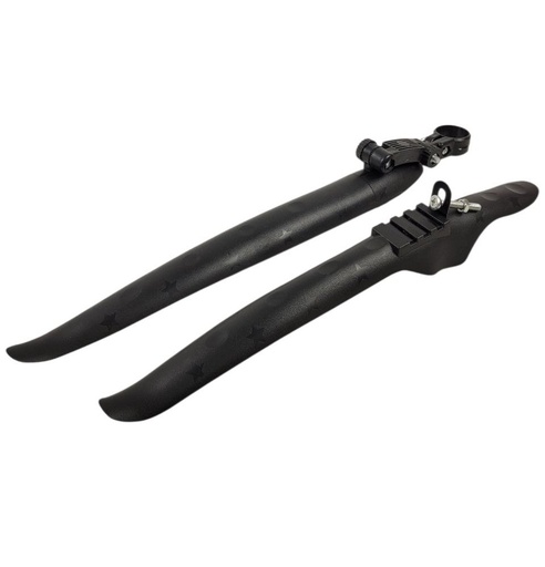 [043-59] Крила шосе  24-29  MG-01 пластик, кріплення на трубу сідла, чорні