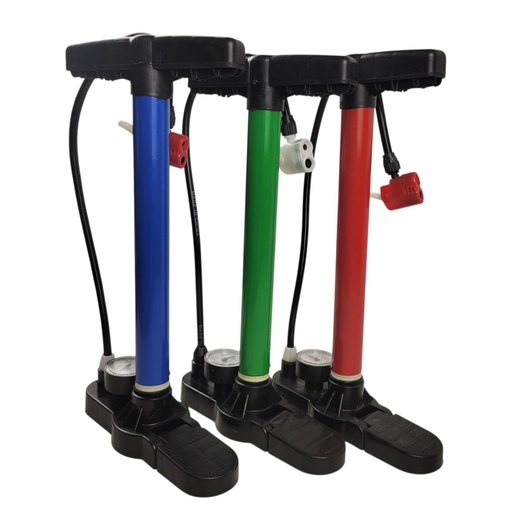 [118-131] Насос вело з манометром наконечник AV/FV, (різний колір)