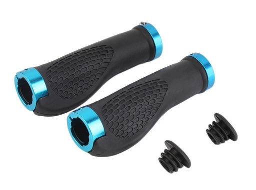 [083-14] Гріпси ергономічні чорні з замком синім