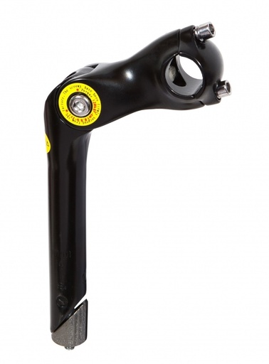 [080-38] Винос руля мтв алюміній регульований короткий (Ø25.4мм, L-20см), чорний