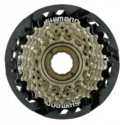 [107-34] Зірка задня різьбова 7-рик SHIMANO TZ500 з захистом (14-28)