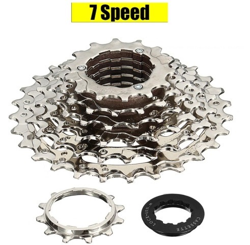 [109-12] Касета 7 швидкостей нікель (12-28)