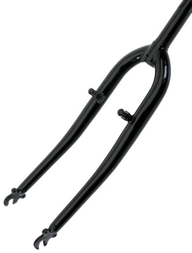 [066-50] Вилка 24 сталева V-brake шток L-200mm p.з L-100mm  чорна